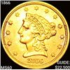 Image 1 : 1866 $2.50 Gold Quarter Eagle CLOSELY UNCIRCULATED