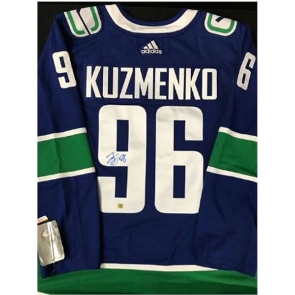 Andrei Kuzmanko Signed Vancouver Canucks Adidas Pro Jersey with COA