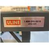 Image 3 : ULINE GREY METAL ROLLING WORK TABLE - APPROX.5FT ACROSS X 3FT WIDE X 3FT HIGH