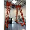 Image 2 : ** YAYU MOBILE POWERED LARGE SHOP CRANE WITH WEIHUA 3.0 TON WIRE ROPE ELECTRIC HOIST