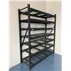 Image 2 : WHALEN BLACK METAL SHELVING UNIT - APPROX.5FT ACROSS X 7FT HIGH X 2FT WIDE