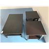 Image 3 : 3PC BLACK COFFEE AND END TABLE SET