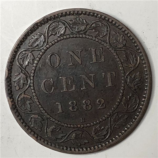 Canadian Large Cent 1882 EF OBV 1