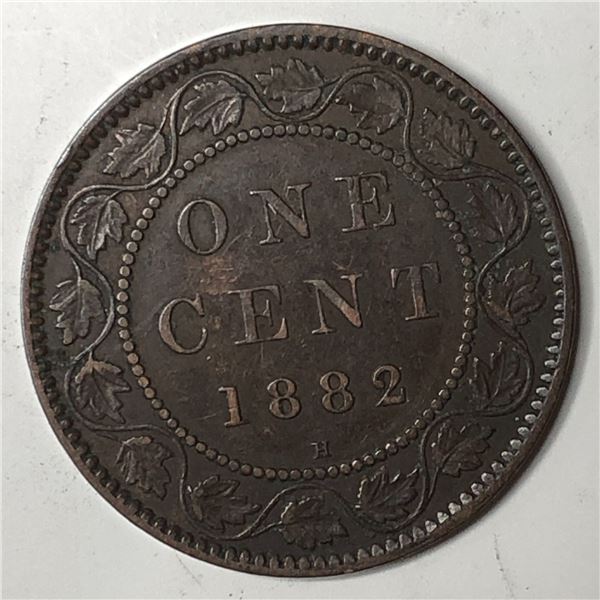 Canadian Large Cent 1882 VF++