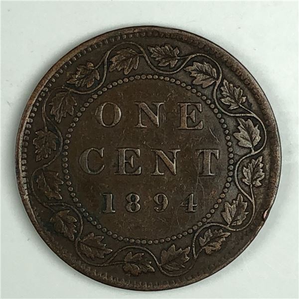 Canadian Large Cent 1894 EF