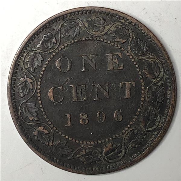 Canadian Large Cent 1896 EF