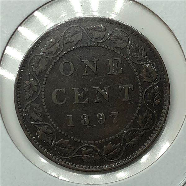 Canadian Large Cent 1897 VF+