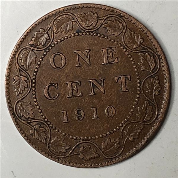 Canadian Large Cent 1910 AU