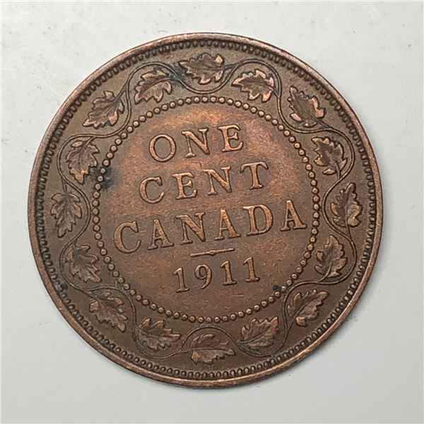 Canadian Large Cent 1911 VF