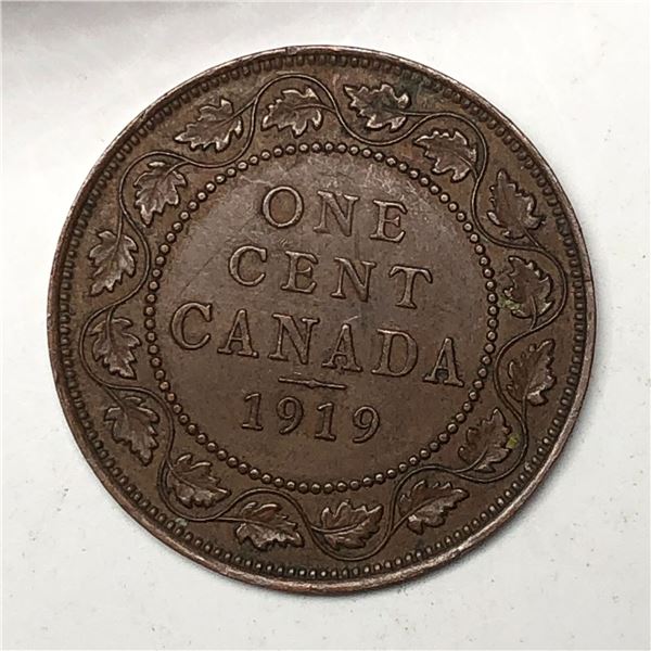 Canadian Large Cent 1919