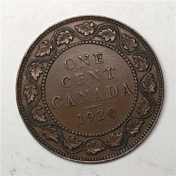 Canadian Large Cent 1920