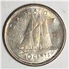 Image 1 : Canadian .10 Cent Dime 1956