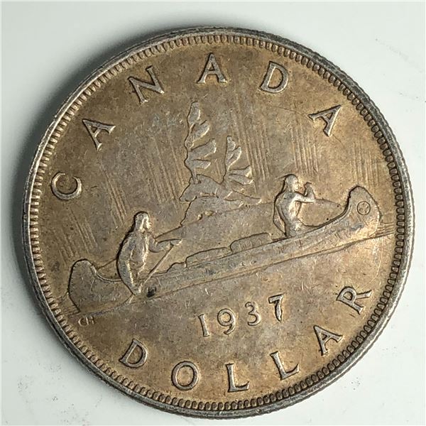 1937 King George VI Canadian Silver Dollar