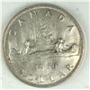 Image 1 : 1960 Queen Elizabeth II Canadian Silver Dollar