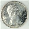 Image 2 : 1966 Queen Elizabeth II Canadian Silver Dollar UNC