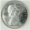 Image 2 : 1966 Queen Elizabeth II Canadian Silver Dollar UNC