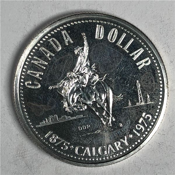 1975 Queen Elizabeth II Canadian Silver Dollar UNC