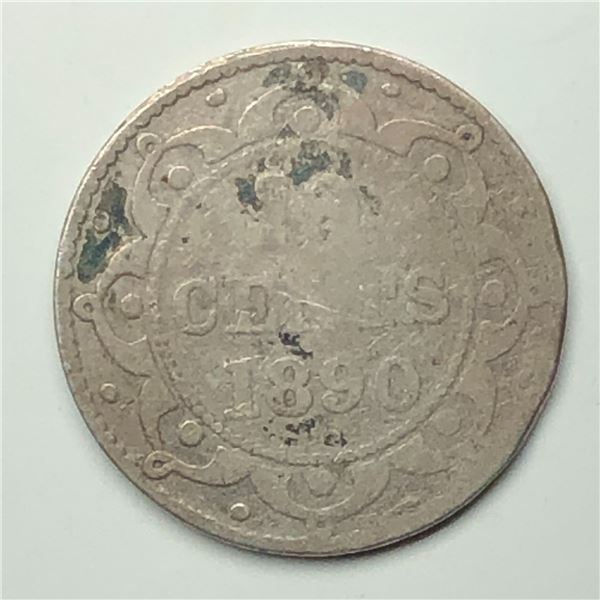 1890 NFLD Dime AG