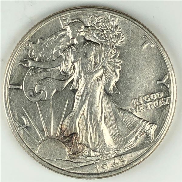 1943 US Half Dollar AU