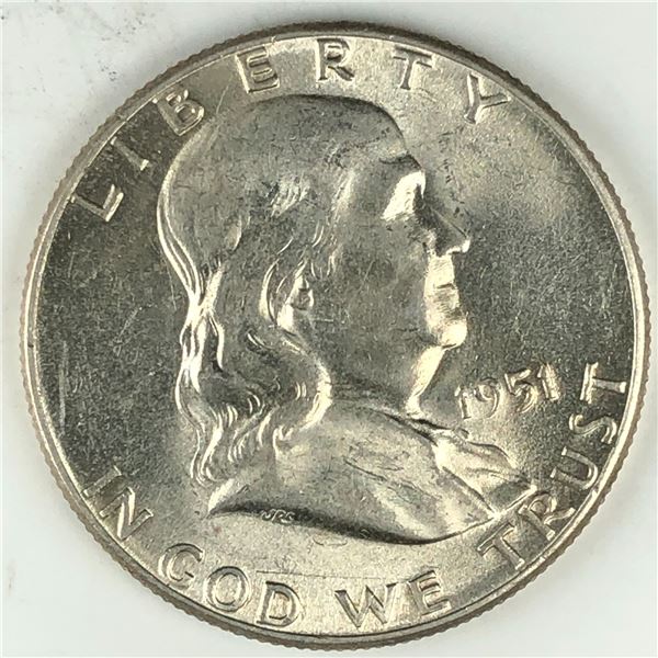 1951 US Half Dollar UNC