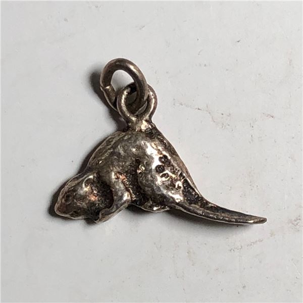 Sterling Silver Beaver Charm 1.86g