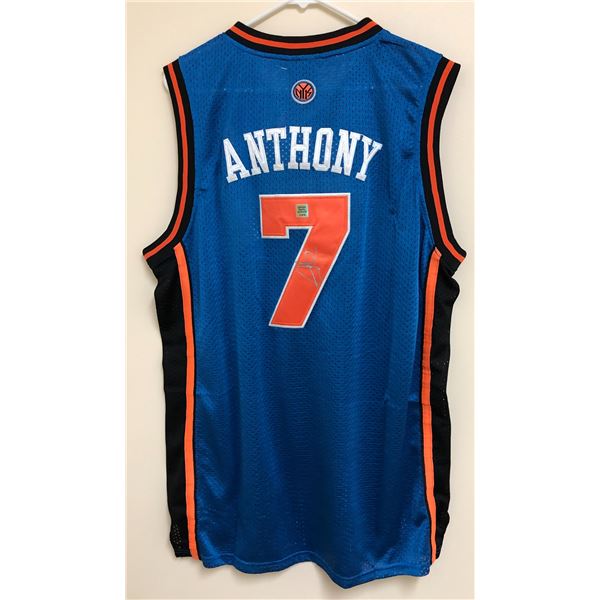 Carmelo Anthony New York Knicks Autographed Jersey With COA