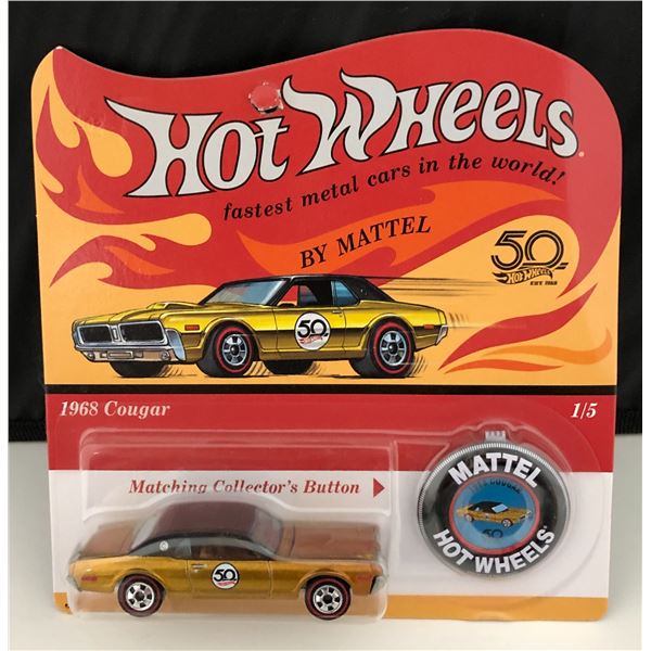 Hot Wheels 50th Anniversary Edition '68 Cougar 1:64 Scale Die-Cast