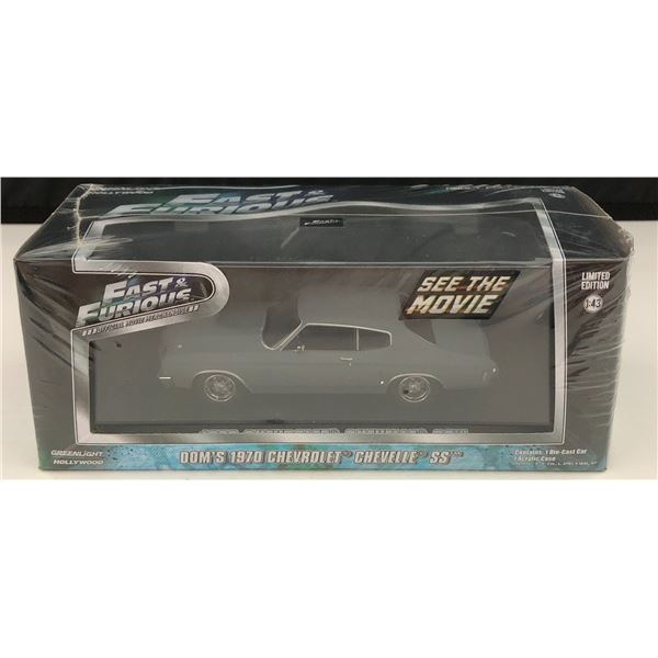 Fast & Furious Dom's 1970 Chevy Chevelle SS 454 1:24 Scale - Jada Di Model Car Red Fast & Furious Dom's 1970 Chevy Chevelle SS 454 1:24 Scale - Jada Di Model Car Red