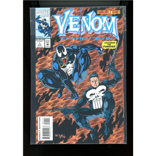 Marvel Venom Funeral Pyre Featuring The Punisher #1 Foil Cover