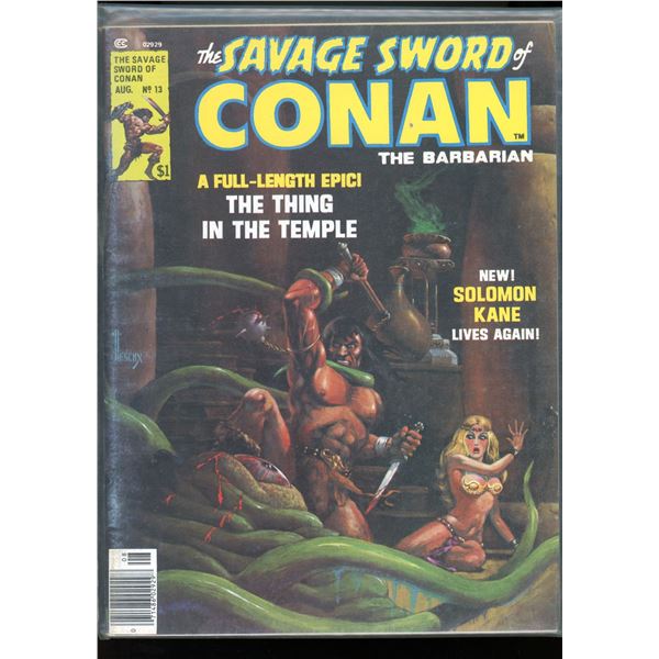 The Savage Sword Of Conan The Barbarian #13