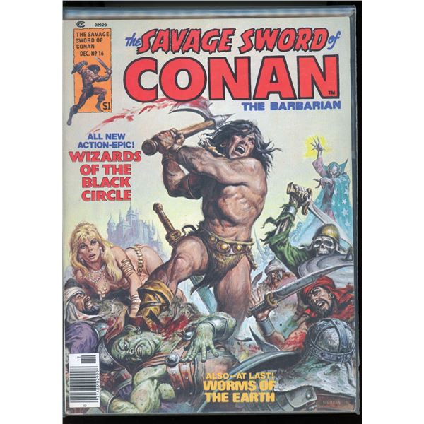 The Savage Sword Of Conan The Barbarian #16