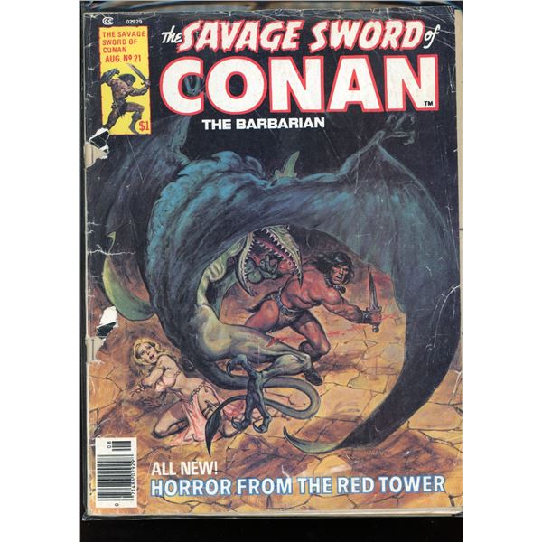 The Savage Sword Of Conan The Barbarian #21
