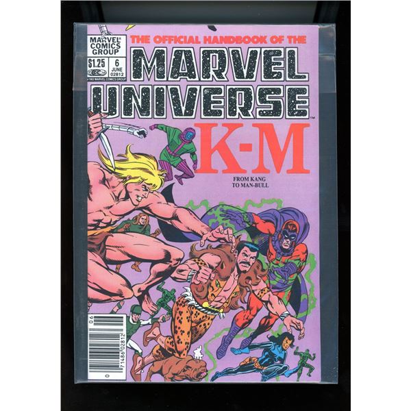 The Official Handbook Of The Marvel Universe #6