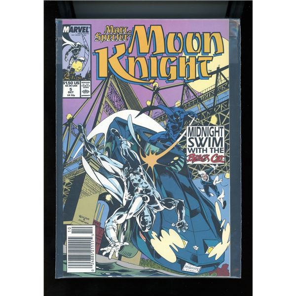 Marvel Marc Spector Moon Knight #5 Midnight Swin With Black Cat