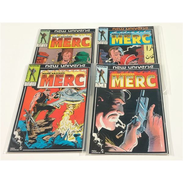 Marvel New Universe Merc Comics Lot Issues #6,7,8,9