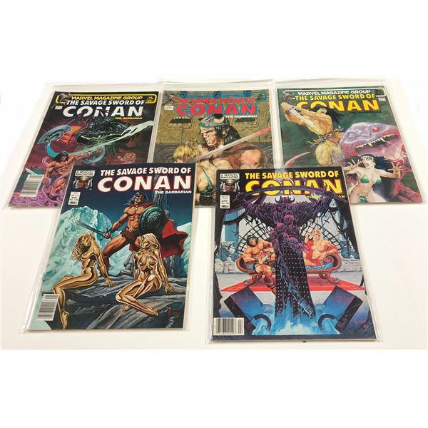 The Savage Sword Of Conan The Barbarian Comics Lot Issues #96,97,98,99,100