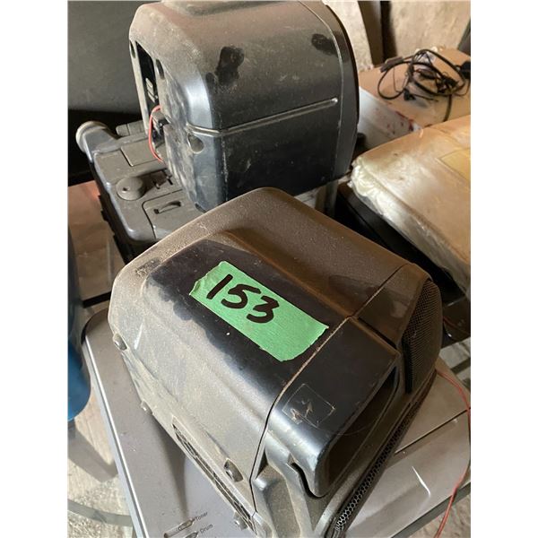 Electronics, cameras, screen, radio & speakers