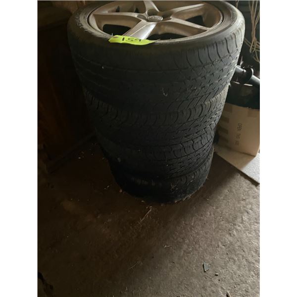 (So much each x 4) 4- Toyota rims & 17" tires
