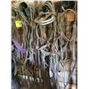 Image 4 : Qty of bridles, halters etc. on North Wall