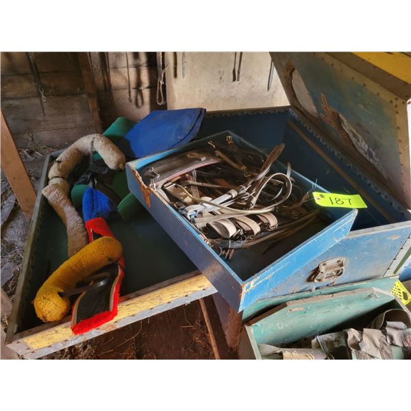 Blue tack boxes c/w contents