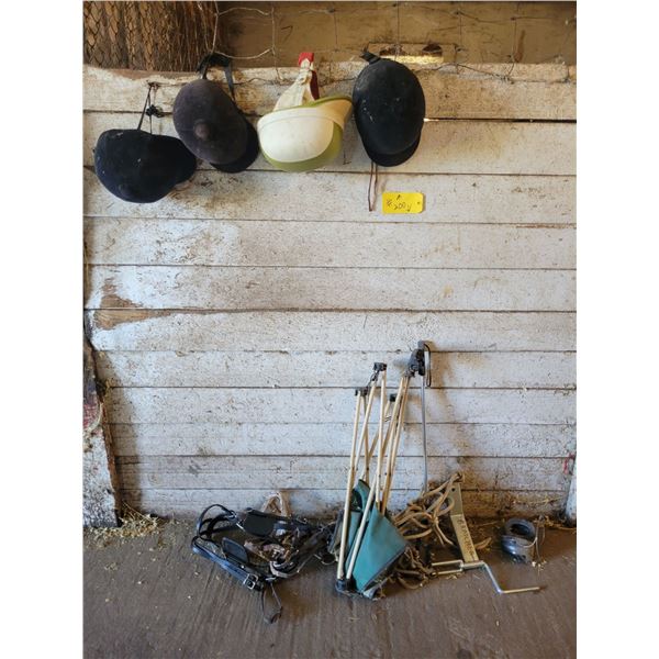 4- Helmets, halter, winder