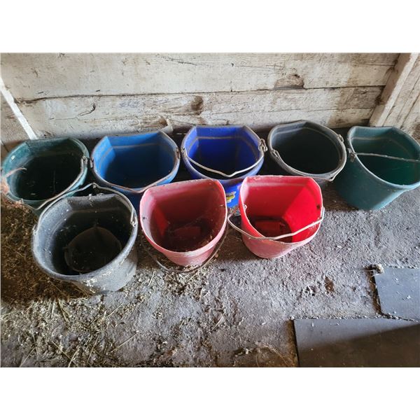 8- Rubber buckets (selling all together)
