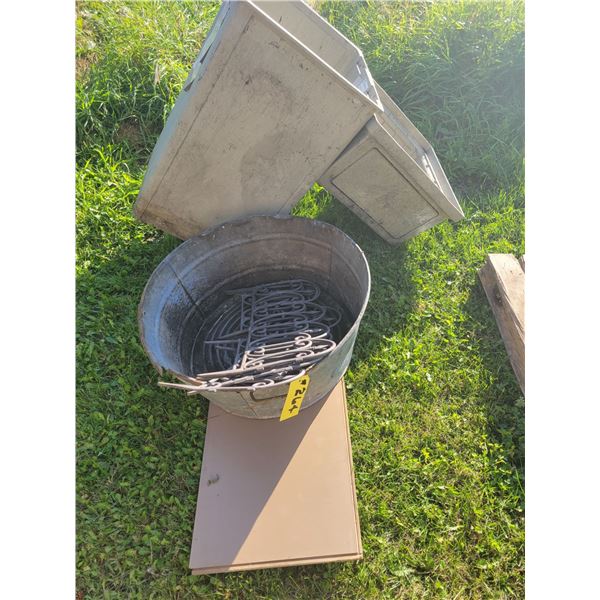 Tub, garbage can etc.