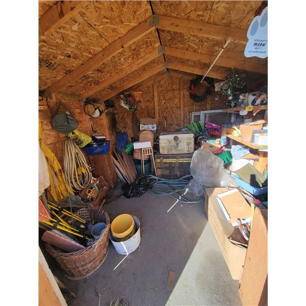Contents in shed