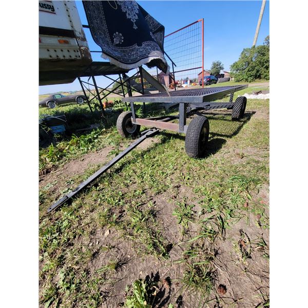 4 wheel wagon c/w mesh deck, 65" x 46"