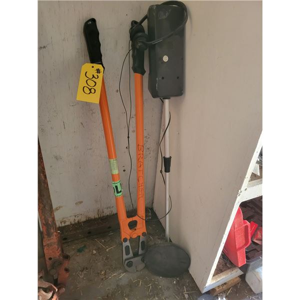 Bolt cutters & metal detector