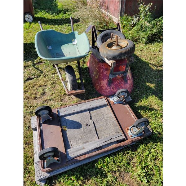 Wheel barrows & flat cart