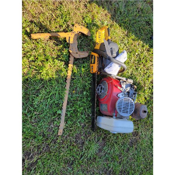 Wire stretcher, Poulin chain saw, Honda motor