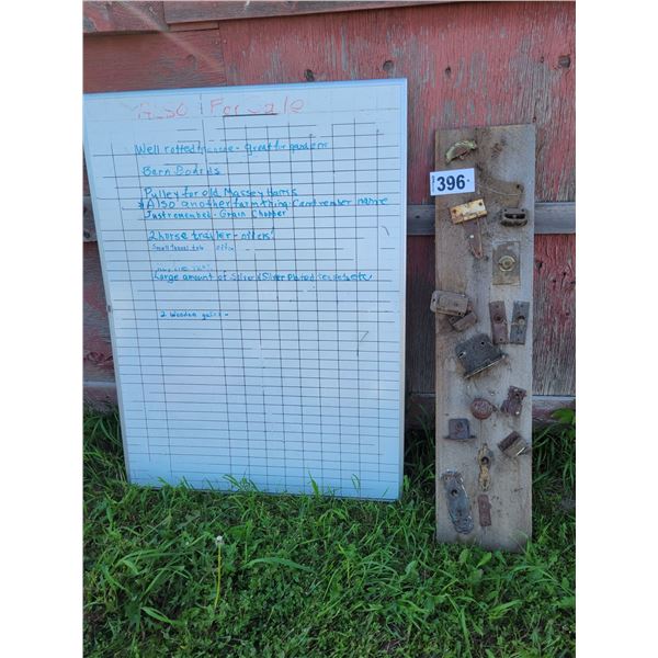 Chalk board & hinge & lock collection