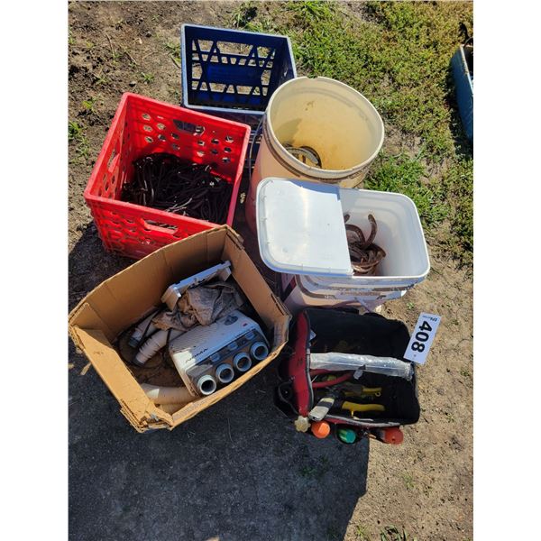 Horse shoes, tools & misc.